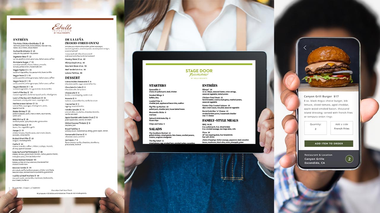 Restaurant Menu Consolidation and UX/UI Concept